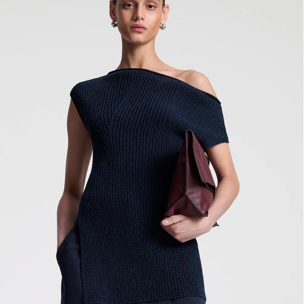 A.L.C. Millie Knit Asymmetrical Top - Picture 3 of 5